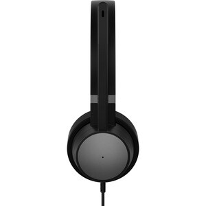 Lenovo Wired Over-the-head Stereo Headset - Thunder Black - Binaural - Ear-cup - 32 Ohm - 20 Hz to 20 kHz - 200 cm Cable -