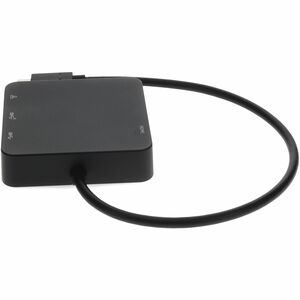 AddOn 8in USB C Male to USB C 3.1, HDMI 4K, USB A 3.1 Gen 2, and RJ-45 Female Black Hub - This is a 8in USB-C Male to USB 