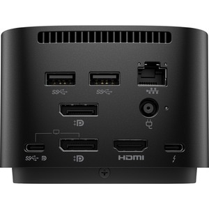 Station d'accueil HP Thunderbolt 4J0A2AA Thunderbolt 4, USB Type C pour Notebook - 120 W - Noir - 4 Écrans supportées - 4K