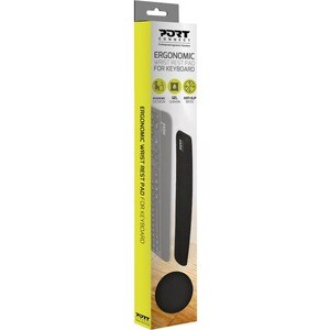 Port Mouse Pad - 20 mm x 60 mm x 400 mm Dimension - Rubber, Silicon, Polyester - 1