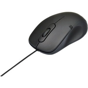 Port Travel Mouse - USB Type A - Optical - 3 Button(s) - Black - 1 - Cable - 1000 dpi - Scroll Wheel - Symmetrical