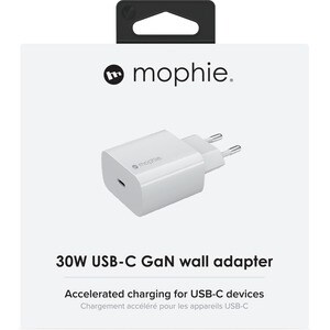 Adattatore CA Mophie - 30 W - USB - Bianco