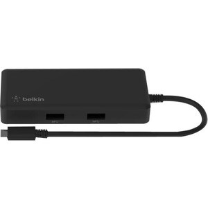 Belkin USB-C 5-in-1 Multiport Adapter, Laptop Docking Station, 4k HDMI, 86W Power Delivery - Works with Chromebook - for N