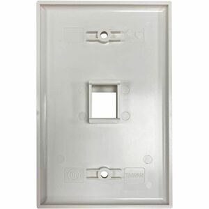 Eaton Tripp Lite Series Safe-IT 1-Port Single-Gang Keystone Wall Plate, Antibacterial, Ivory Matte, TAA - 1 x Total Number