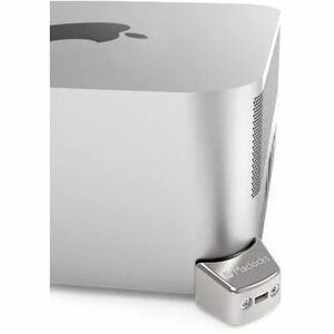 Compulocks Mac Studio Ledge Lock Adapter with Combination Cable Lock Silver - This powerful locking mechanism secures your