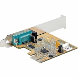 StarTech.com 1-Port PCI Express Serial Card, PCIe to RS232 (DB9) Serial Interface Card, 16C1050 UART, COM Retention, Low P