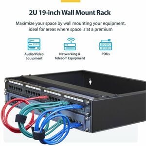 2HE Wandmontage Netzwerkschrank klein, 19 Zoll Patchhalter/Rackschrank, Industriegehäuse/Serverschrank für wandmontage - m
