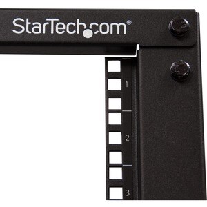 StarTech.com 8U 19" Open Frame Server Rack - Compact, 4 Post, Adjustable Depth (22 to 40") - Mobile Network Rack - HP ProL