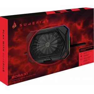 SUREFIRE Bora X1 Kühlpad - Biszu 43,2 cm (17 Zoll) Bildschirmgröße Notebook Unterstützung - 1 Lüfter - 750 - Metallgewebe,