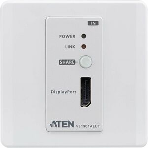 ATEN VE1901AEUT Video Extender Transmitter - Wired - 1 Input Device - 70 m Range - 1 x Network (RJ-45) - 1 x USB - Display