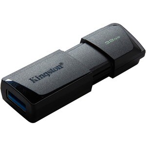 Kingston DataTraveler Exodia M USB Flash Drive - 32 GB - USB 3.2 (Gen 1) Type A - Black - 5 Year Warranty - 1 Pack