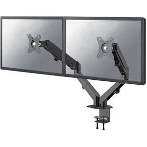 Neomounts DS70-700BL2 Mounting Arm for Monitor, Flat Panel Display - Black - Height Adjustable - 2 Display(s) Supported - 