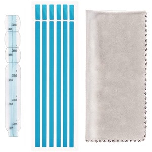 Fixation Écran de Confidentialité pour Ordinateur - Kit de Montage avec Bande Adhésive/Autocollante pour Filtre Anti-Refle