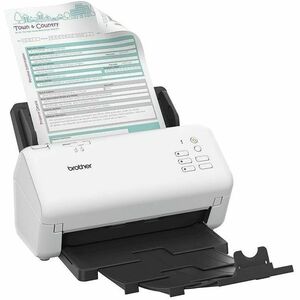 Scanner à alimentation feuille à feuille Brother - Résolution Optique 600 dpi - Couleur 48 bit - Échelle des Gris 8 bit - USB