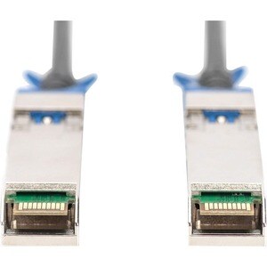 Digitus 2 m Zweiadrig Netzwerkkabel - 1 Stück - Cable for Netzwerkgerät, Schalter, Computer, Speicher-Array - 25,9 Gbit/s 