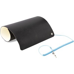 ESD Matte, Elektronikreparatur Antistatikmatte, Antistatische Matte/Tischmatte, lösbarer Erdungskabel mit Krokodilklemme -