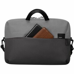Targus Sagano EcoSmart TBS574GL Carrying Case (Slipcase) for 35.6 cm (14") Notebook - Black/Grey - Bump Resistant, Scratch