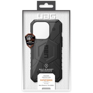 Urban Armor Gear Pathfinder Rugged Case for Apple iPhone 14 Pro Smartphone - Hex - Black - Impact Resistant, Drop Resistan