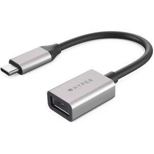 Targus HyperDrive HD425D-GL Data Transfer Adapter - 1 x 9-pin USB Type A - Female - 1 x 24-pin USB Type C - Male - Silver