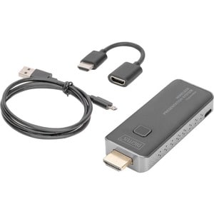 Digitus DS-55319 Video Extender Transmitter/Receiver - Wireless - 1 Input Device - 1 Output Device - 50 m Range - 2 x USB 