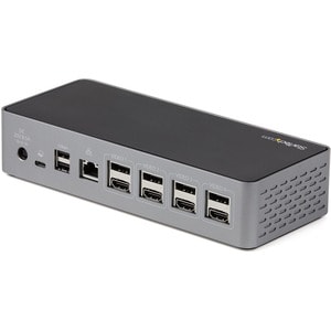 StarTech.com Docking Station USB-C - Quad Monitor DisplayPort/HDMI 4K 60Hz - Dock USB-C Multi HDMI/DP, PD 100W, Hub USB, L