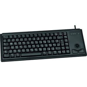 CHERRY Compact G84-4400 Keyboard - Cable Connectivity - USB Interface - Trackball - English (US) - Black - ML Keyswitch - 