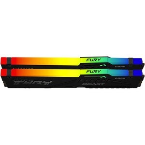 Kingston FURY Beast 16GB (2 x 8GB) DDR5 SDRAM Memory Kit - For Desktop PC, Motherboard - 16 GB (2 x 8GB) - DDR5 5200/PC5-4