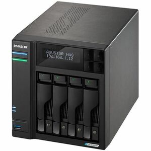 Asustor Lockerstor 4 Gen2 - AS6704T | 4-Bay NAS, Quad-Core 2.0GHz Processor, 4 M.2 NVMe Slots (PCIe 3.0), Dual 2.5GbE, Exp