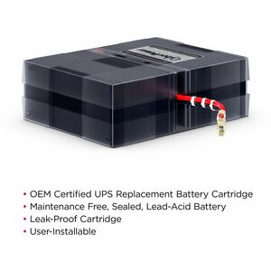 CyberPower RB1290X2D Replacement Battery Cartridge - 2 X 12 V / 9 Ah Sealed Lead-Acid Battery, 18MO Warranty