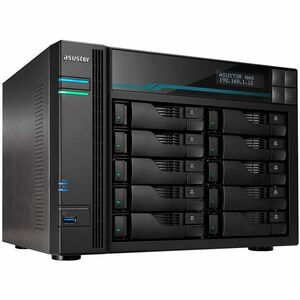 ASUSTOR Lockerstor 10 AS6510T SAN/NAS Storage System - Intel Atom C3538 Quad-core (4 Core) 2.10 GHz - 10 x HDD Supported -