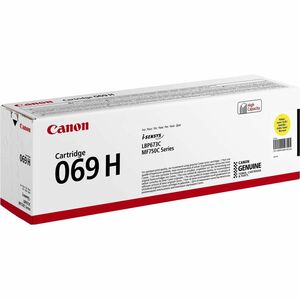 Canon 069H Original High Yield Laser Toner Cartridge - Yellow Pack - 5500 Pages