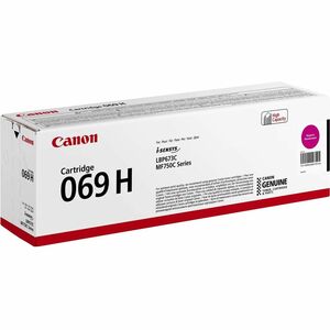 Canon 069H Original High Yield Laser Toner Cartridge - Magenta Pack - 5500 Pages