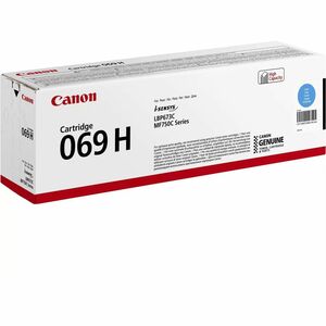 Canon 069H Original High Yield Laser Toner Cartridge - Cyan Pack - 5500 Pages