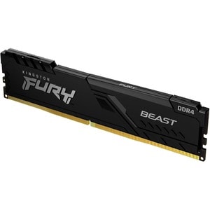 Kingston FURY Beast RAM Module - 8 GB (1 x 8GB) - DDR4-3200/PC4-25600 DDR4 SDRAM - 3200 MHz - CL16 - 1.35 V - 288-pin - DIMM