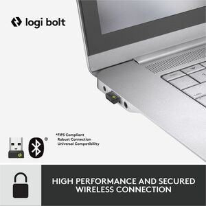 Logitech Signature MK650 Combo For Business - USB Plunger Wireless Bluetooth/RF 5.0 2.40 GHz Keyboard - 118 Key - English 
