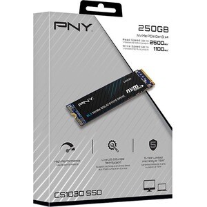 PNY Solid State-Laufwerk - M.2 2280 Intern - 250 GB - PCI Express NVMe (PCI Express NVMe 3.0 x4) - Desktop-PC, Notebook Un
