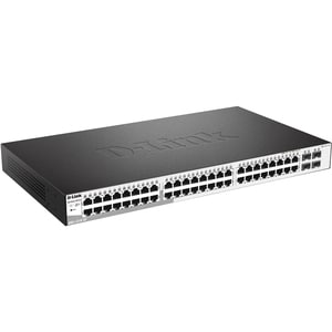 Conmutador Ethernet D-Link DGS-1210 DGS-1210-52 48 Puertos Gestionable - 2 Capa compatible - Modular - 4 Ranuras SFP - Par