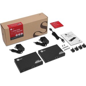 SIIG 4K 60Hz HDR HDMI KVM Over Cat6 Extender with S/PDIF & Touch Screen Support - Extends/splits HDMI signals up to 230ft 