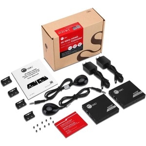 SIIG 4K 60Hz HDMI Over Cat6 Extender with Loopout & IR - HDMI 4K60Hz 4:4:4 8-bit / 4K60Hz HDR 4:2:0 10-bit Extender - Exte