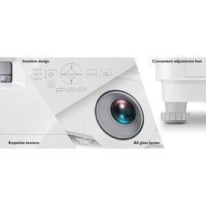 BenQ MH550 3D Ready DLP Projector - 16:9 - 1920 x 1080 - Front, Ceiling - 1080p - 5000 Hour Normal Mode - 10000 Hour Econo