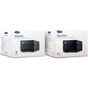 Sistema di archiviazione DAS Seagate 2big Dock - 2 x Vani totali - 40 TB HDD - 40 TB Capacità HDD installato - Thunderbolt 3