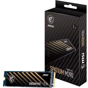 MSI SPATIUM M390 1 TB Solid State Drive - M.2 2280 Internal - PCI Express NVMe (PCI Express NVMe 3.0 x4) - 3300 MB/s Maxim