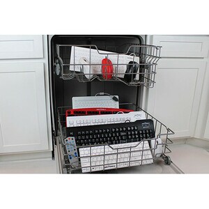 Seal Clean Keyboard w/ Key Locking Function - Dishwasher Safe - ANSI / QWERTY / US-ENGLISH / 6' USB Cable / White - CE / c