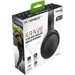 Morpheus 360 Krave ANC Wireless Noise Cancelling Headphones - Bluetooth 5.0 Headset w/ Microphone - HP9350B. - Stereo - Wi