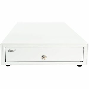 Star Micronics Max Series Cash Drawer - CAD 3 Bill - 5 Coin - USB - Printer Driven - Steel - White - 4.1" Height x 13" Wid