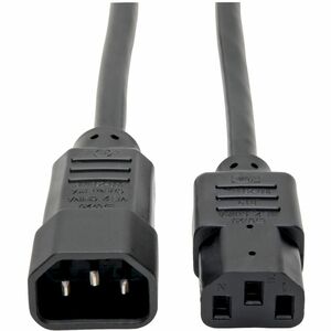 Eaton Tripp Lite Series PDU Power Cord, C13 to C14 - 10A, 250V, 18 AWG, 6 ft. (1.83 m), Black - For Computer, Printer, Ser