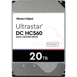 WD Ultrastar DC HC560 WUH722020BL5204 20 TB Hard Drive - 3.5" Internal - SAS (12Gb/s SAS) - 7200rpm - 4Kn Format - 20 Pack