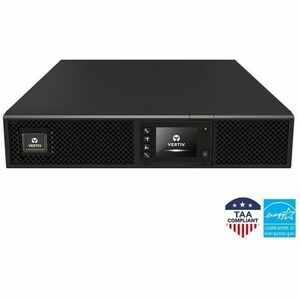 Vertiv Liebert GXT5 TAA UPS - 2000VA/1800W 120V Online 2U Rack/Tower UPS - Double Conversion | 0.9 Output Power Factor | E