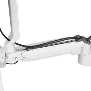 Keyboard & Monitor Mount Combo System with Worksurface (White)