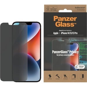 PanzerGlass Classic Fit Tempered Glass Privacy Screen Protector - For 15.5 cm (6.1") LCD iPhone 13, iPhone 13 Pro, iPhone 